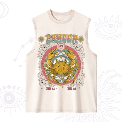 Purplehecate Cancer Cosmic Zodiac Washed Tank