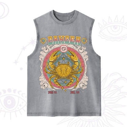Purplehecate Cancer Cosmic Zodiac Washed Tank