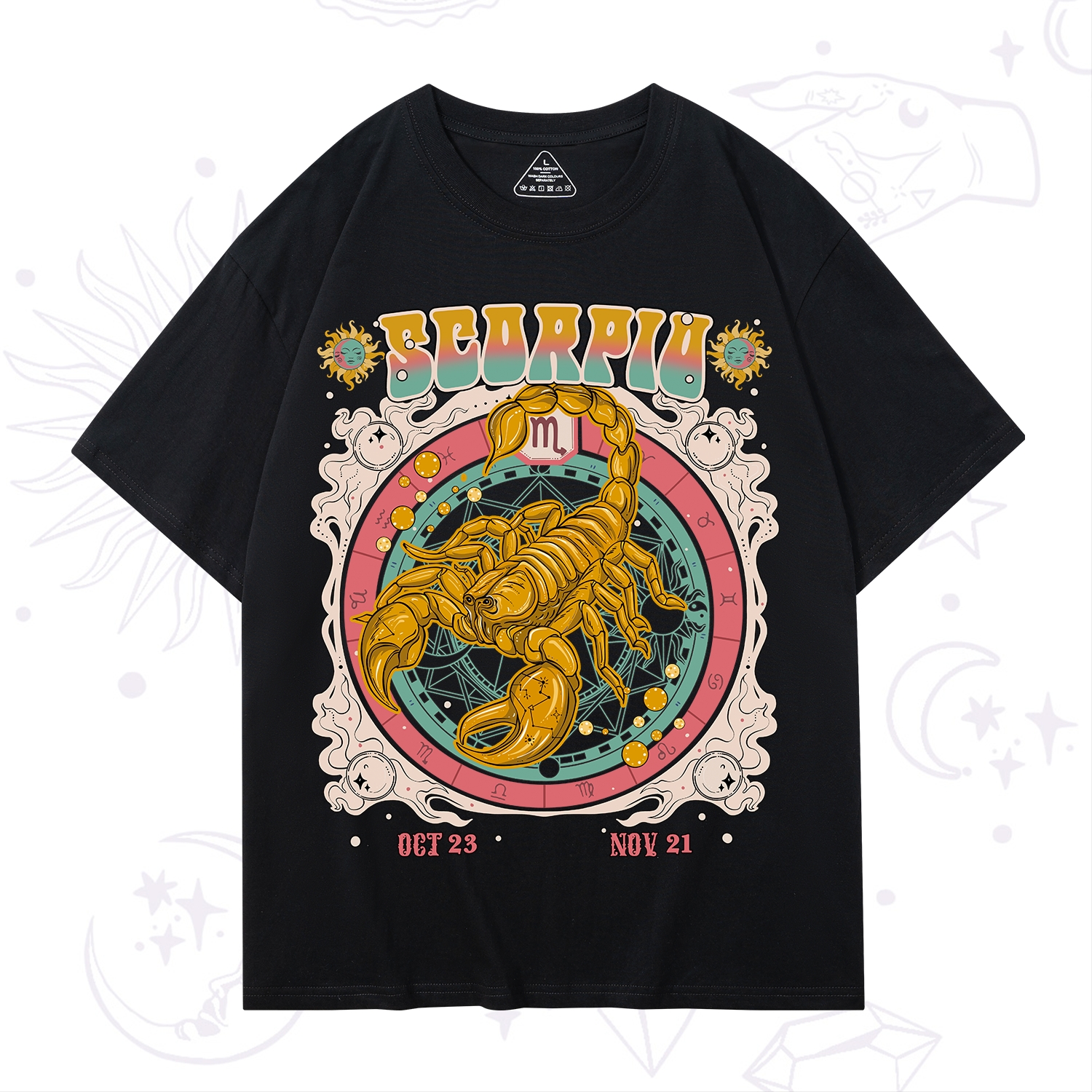 Purplehecate Scorpio Cosmic Zodiac T-Shirt
