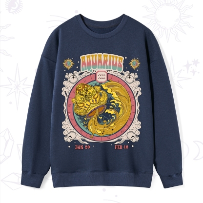 Purplehecate Aquarius Cosmic Zodiac Sweatshirt