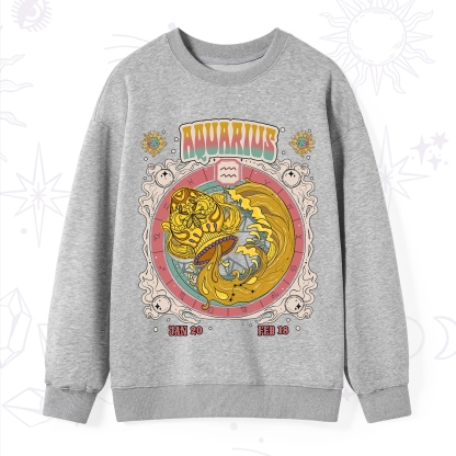 Purplehecate Aquarius Cosmic Zodiac Sweatshirt