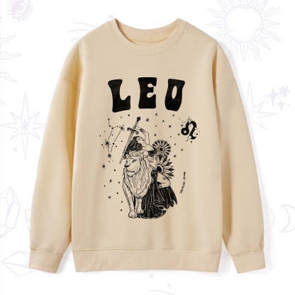 Purplehecate Leo Zodiac Glyphs  Sweatshirt