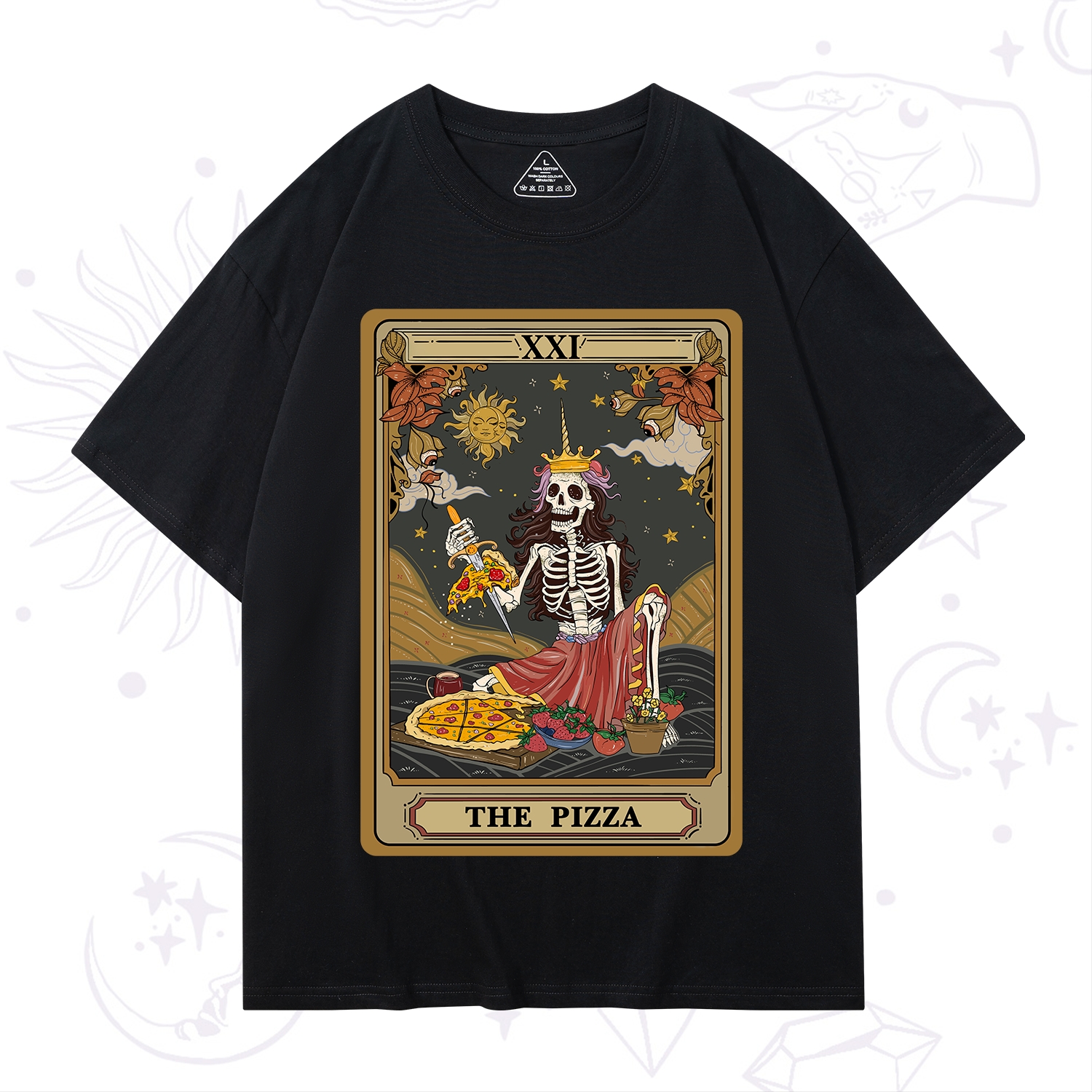 Purplehecate The Pizza Tarot Card T-Shirt