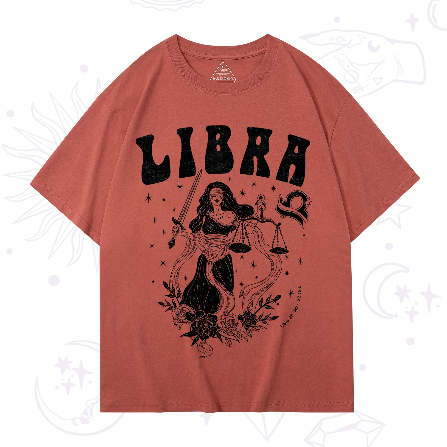 Purplehecate Libra Zodiac Glyphs T-Shirt