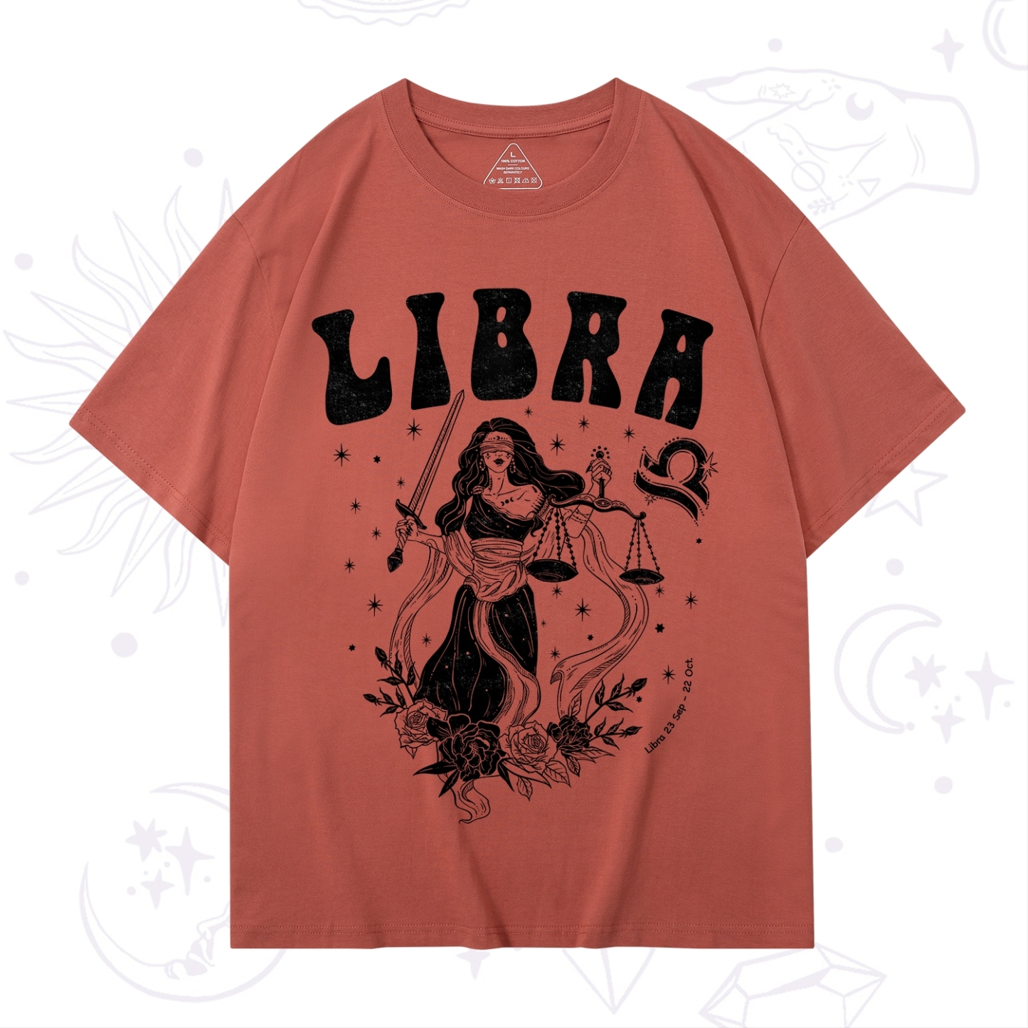 Purplehecate Libra Zodiac Glyphs T-Shirt