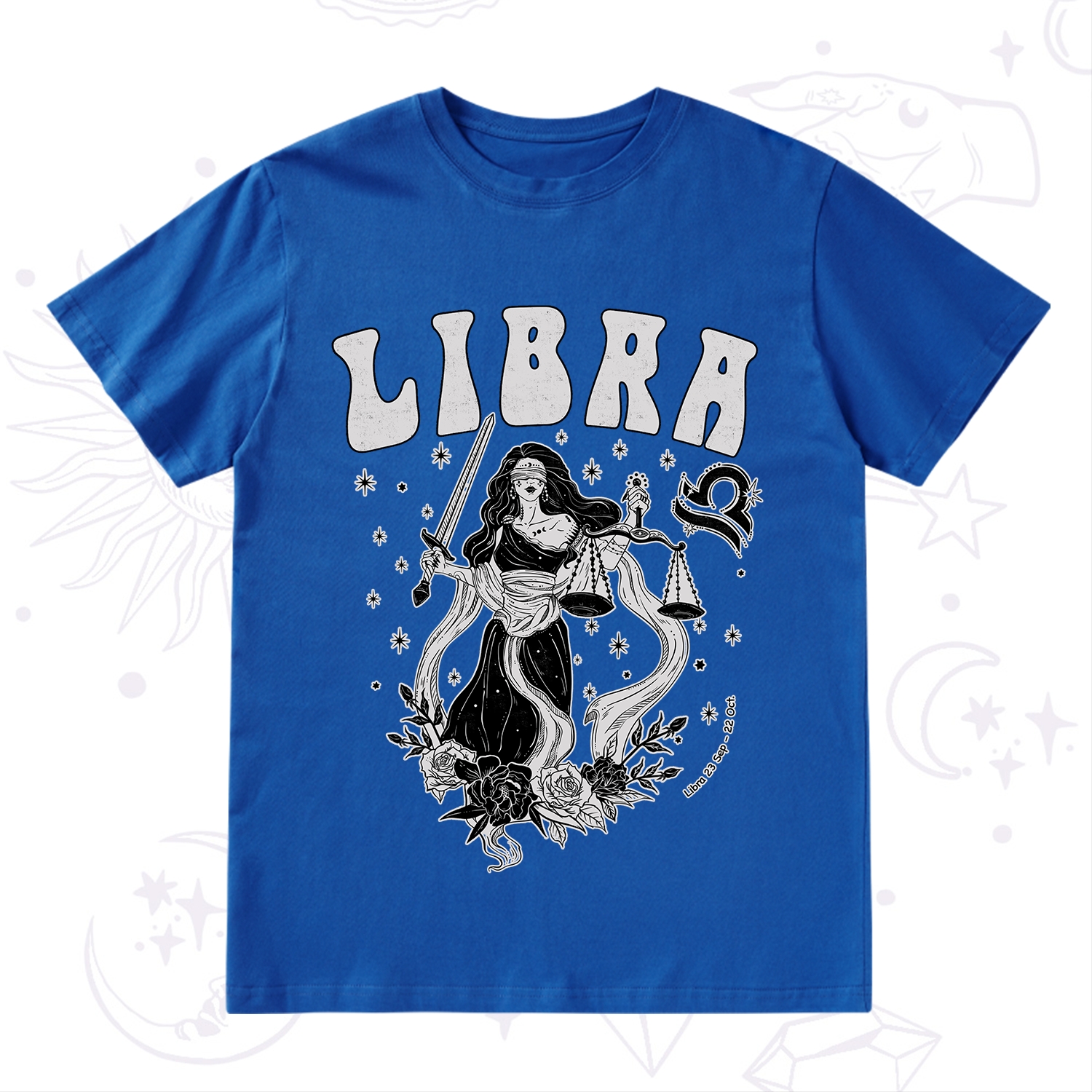 Purplehecate Libra Zodiac Glyphs T-Shirt