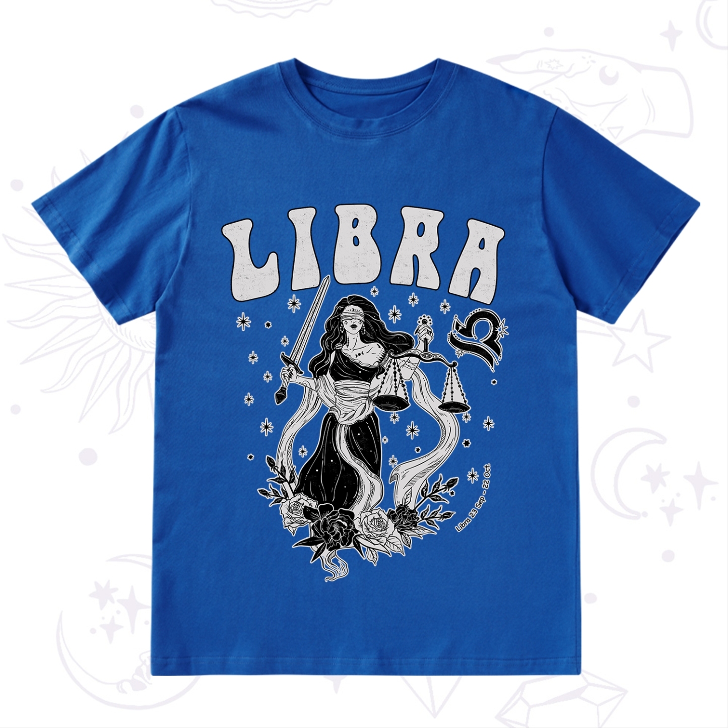 Purplehecate Libra Zodiac Glyphs T-Shirt
