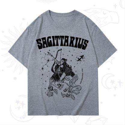 Purplehecate Sagittarius Zodiac Glyphs T-Shirt