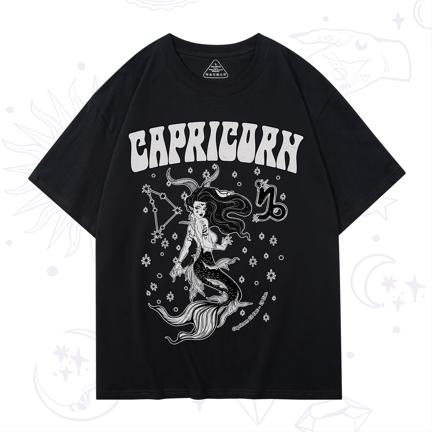 Purplehecate Capricorn Zodiac Glyphs T-Shirt