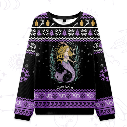 Purplehecate Capricorn Zodiac Ugly Christmas Sweater 