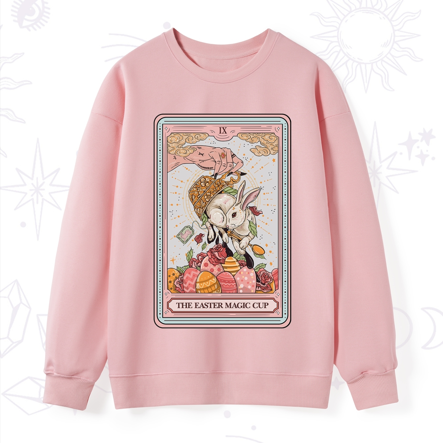 Purplehecate The Easter Magic Cup Tarot Sweatshirt