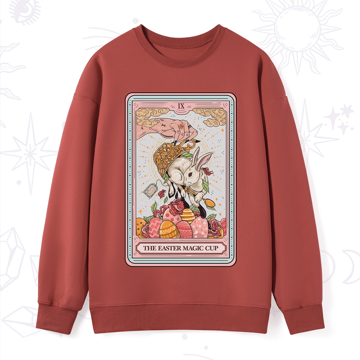 Purplehecate The Easter Magic Cup Tarot Sweatshirt