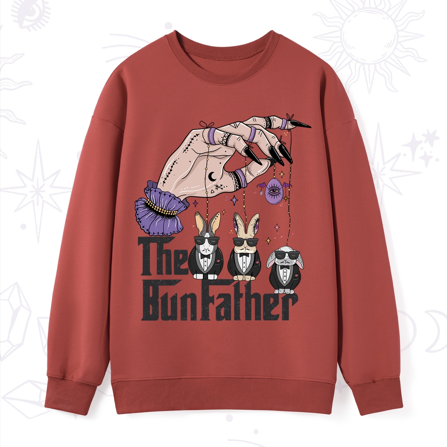 Purplehecate The Bunfather Easter Sweatshirt