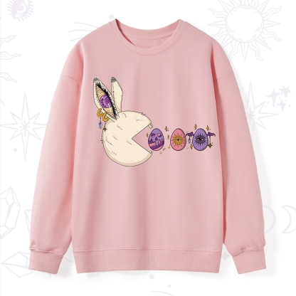 Purplehecate Egg Hunter Bunny Easter Sweatshirt