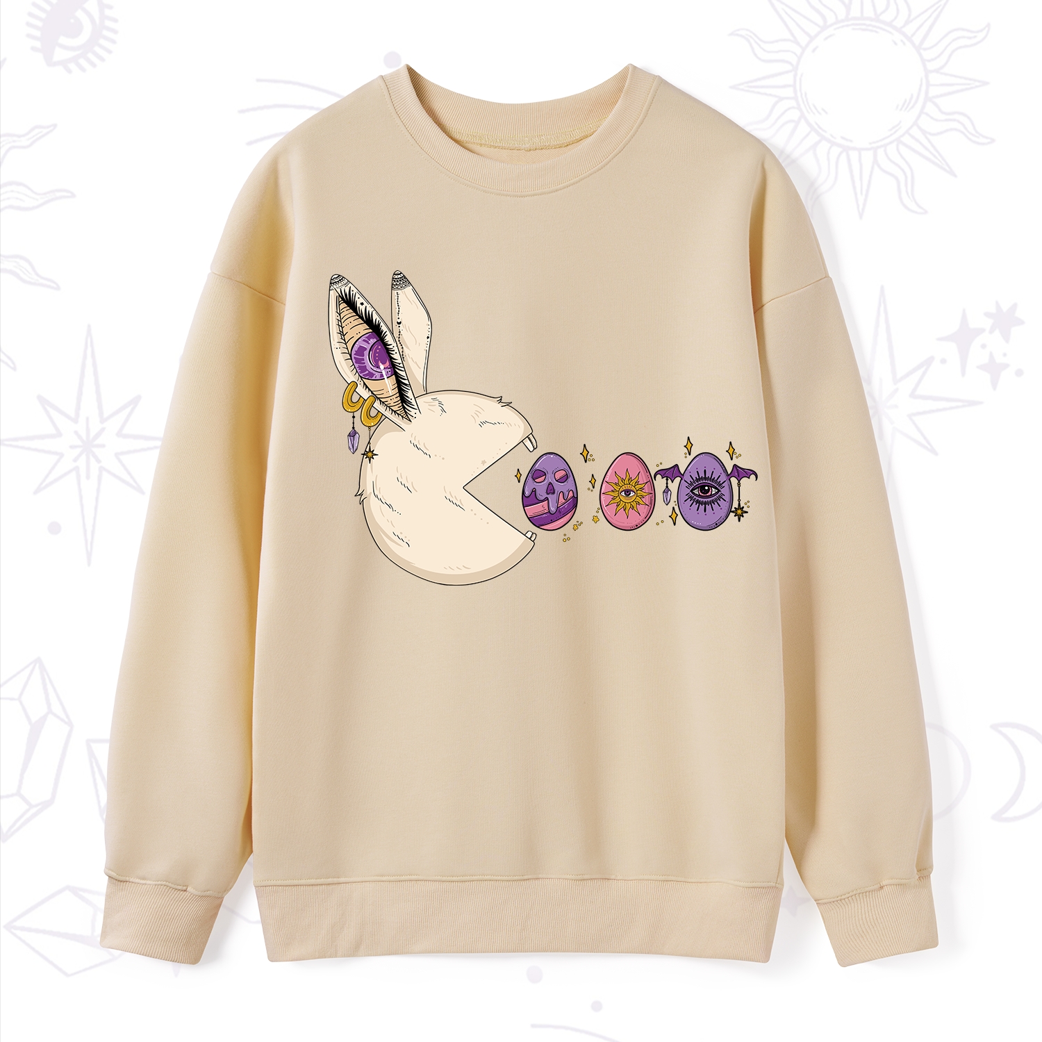Purplehecate Egg Hunter Bunny Easter Sweatshirt