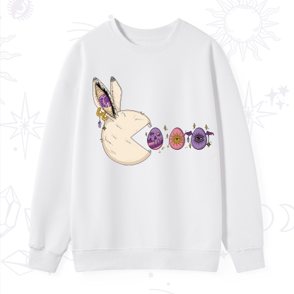 Purplehecate Egg Hunter Bunny Easter Sweatshirt