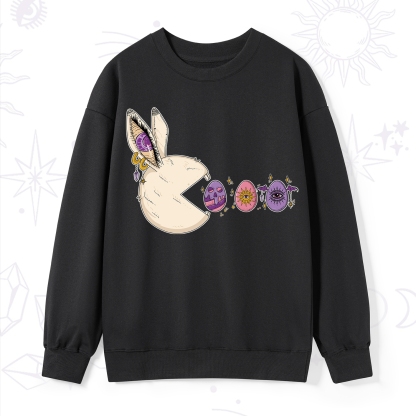 Purplehecate Egg Hunter Bunny Easter Sweatshirt