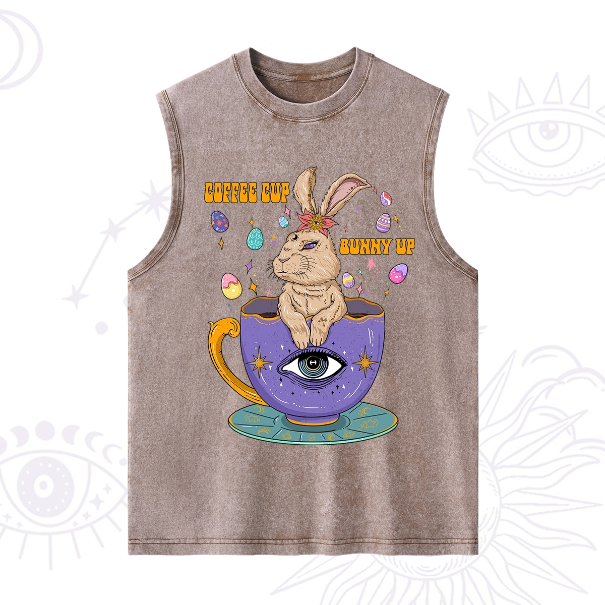 Purplehecate Coffee Cup Bunny Up Washed Tank