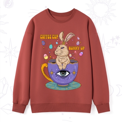 Purplehecate Coffee Cup Bunny Up Sweatshirt