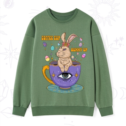 Purplehecate Coffee Cup Bunny Up Sweatshirt