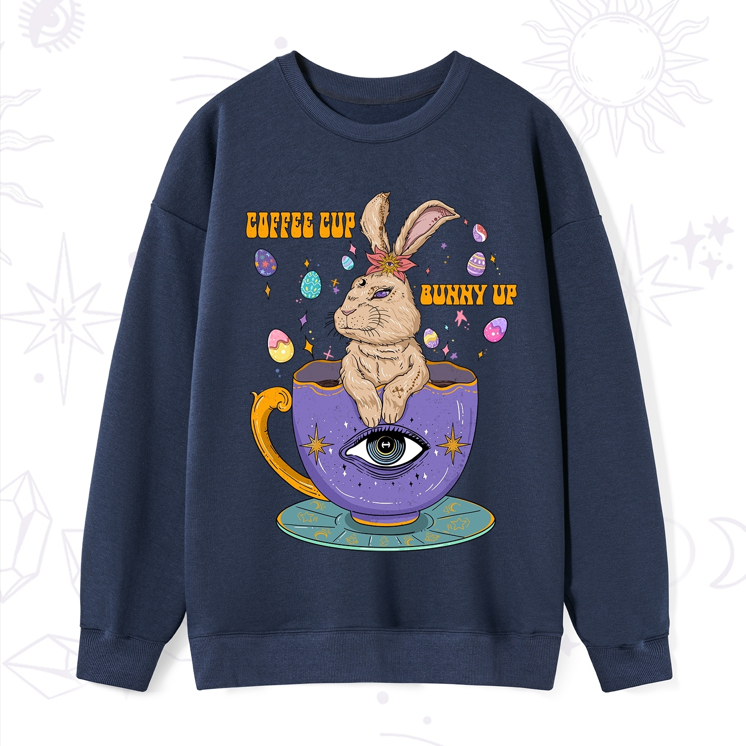 Purplehecate Coffee Cup Bunny Up Sweatshirt