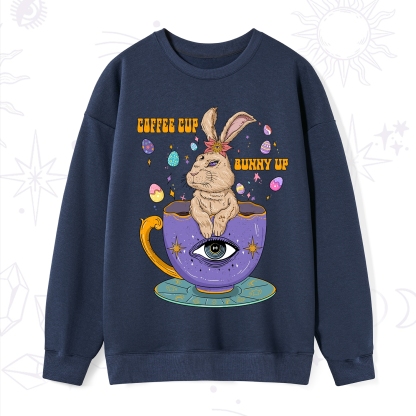 Purplehecate Coffee Cup Bunny Up Sweatshirt