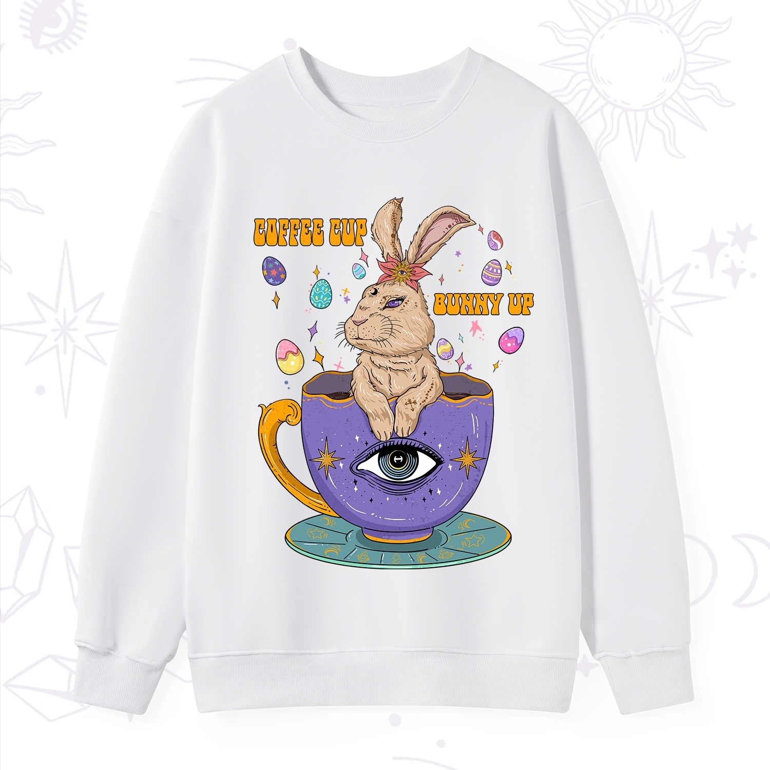 Purplehecate Coffee Cup Bunny Up Sweatshirt