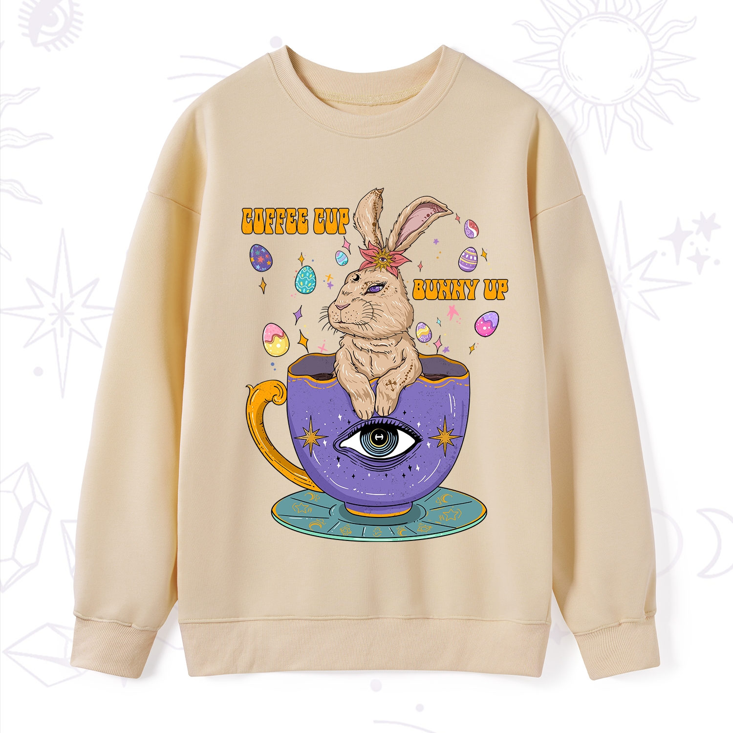 Purplehecate Coffee Cup Bunny Up Sweatshirt
