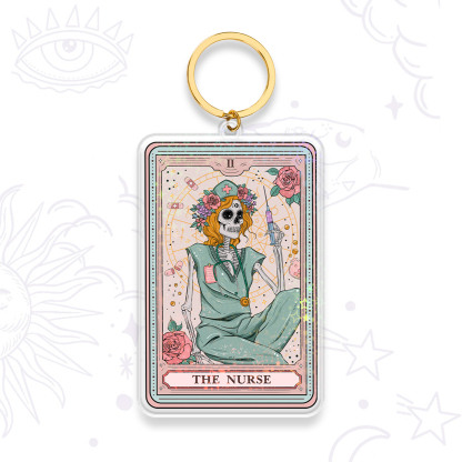 Purplehecate The Nurse Tarot Keychain