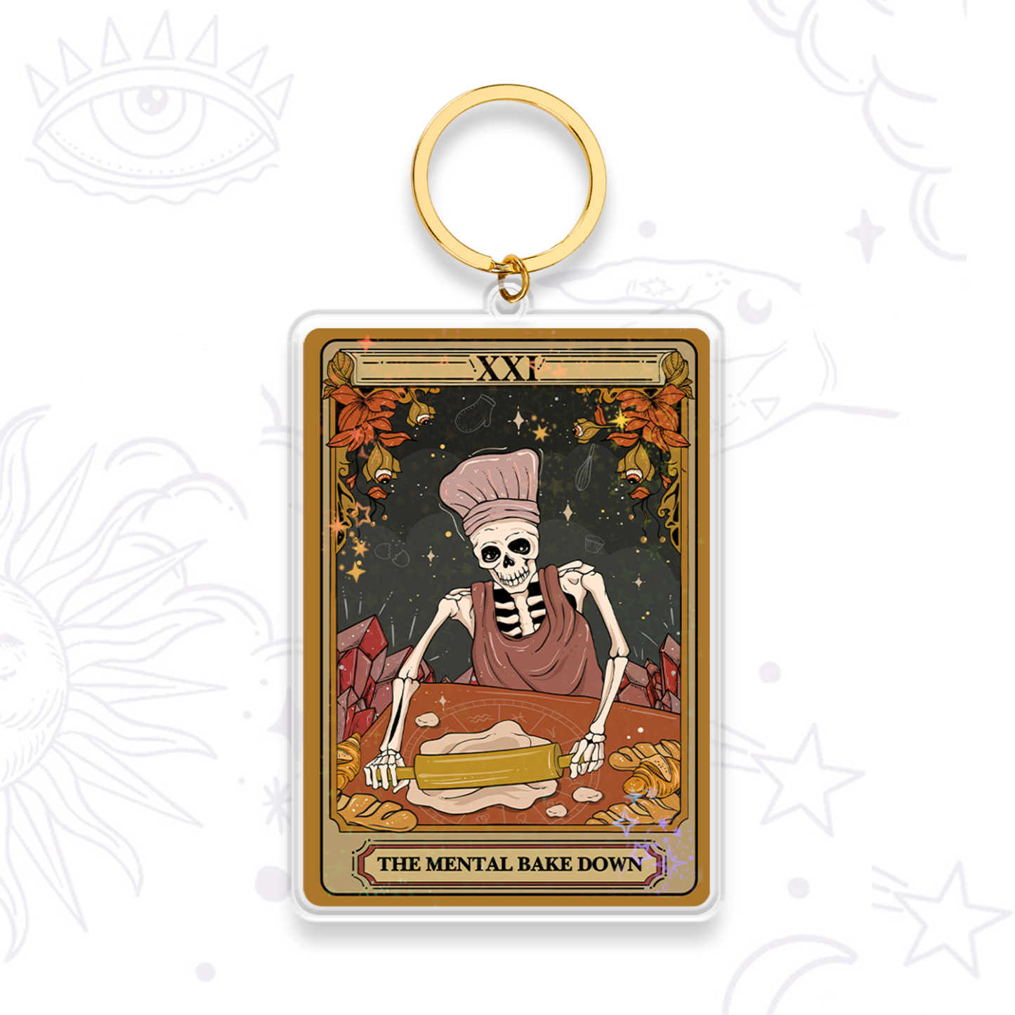 Magic Purplehecate The Mental Bake Down Tarot Keychain