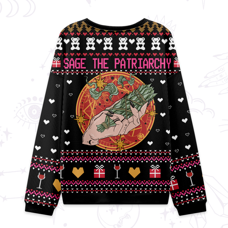 Purplehecate Sage The Patriarchy Ugly Valentine Sweatshirt
