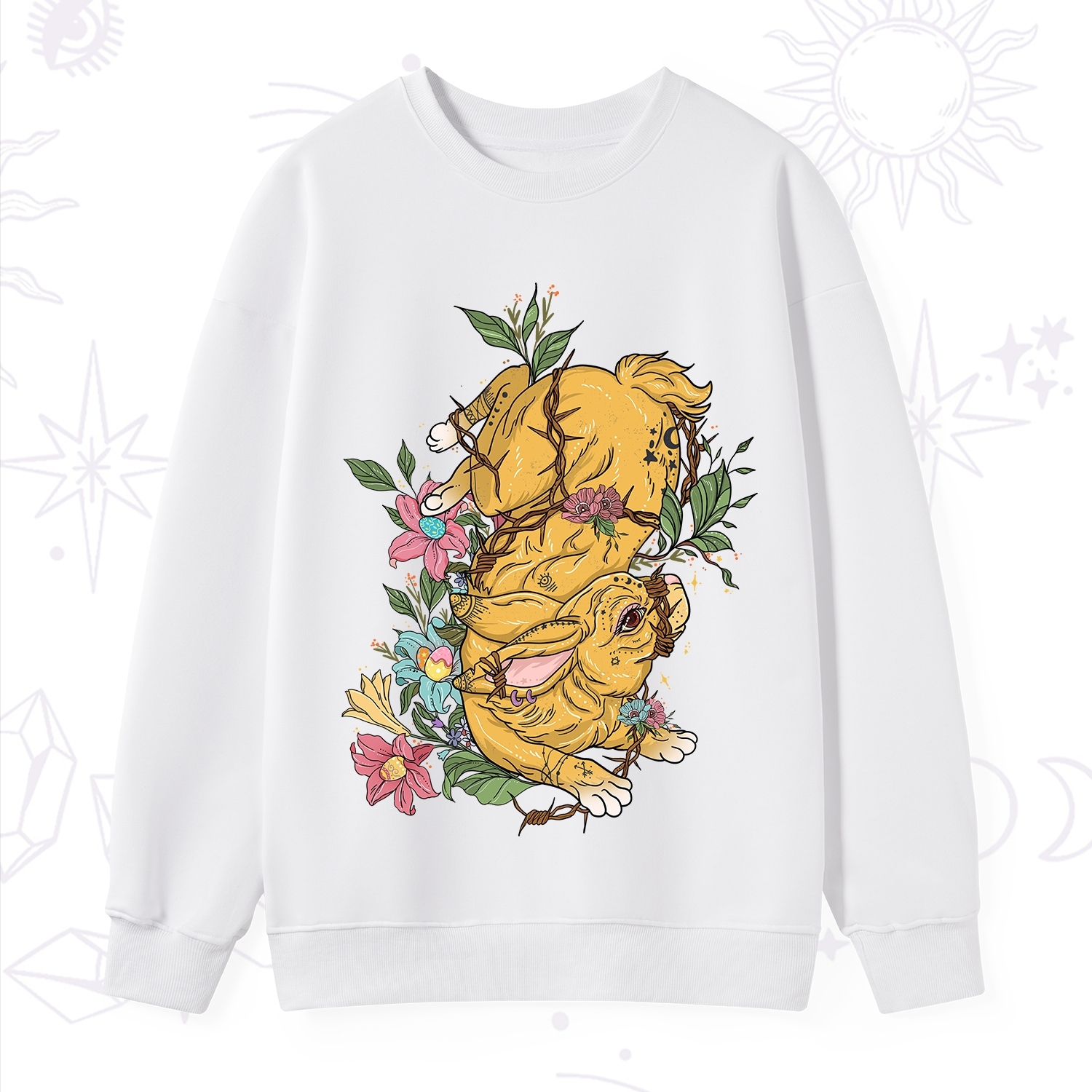 Purplehecate Thorn Bunny Easter Sweatshirt