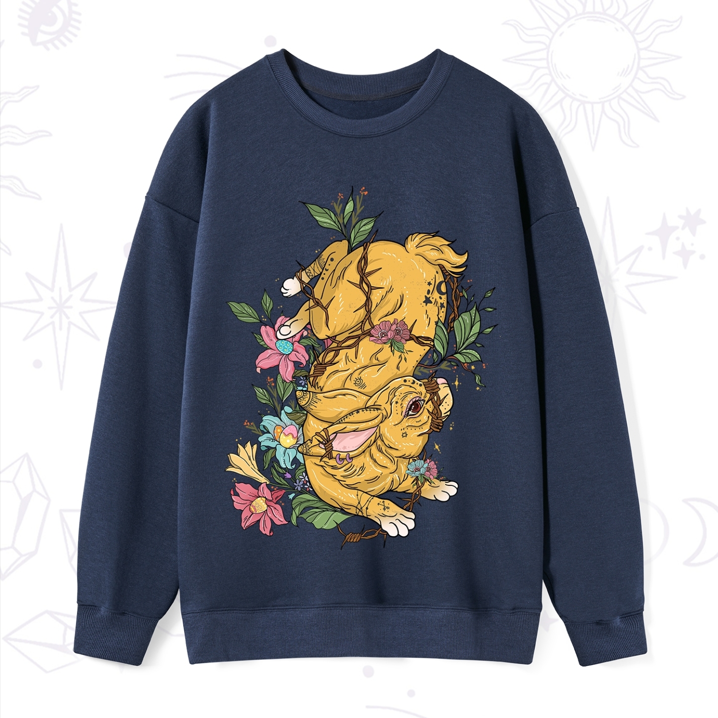 Purplehecate Thorn Bunny Easter Sweatshirt