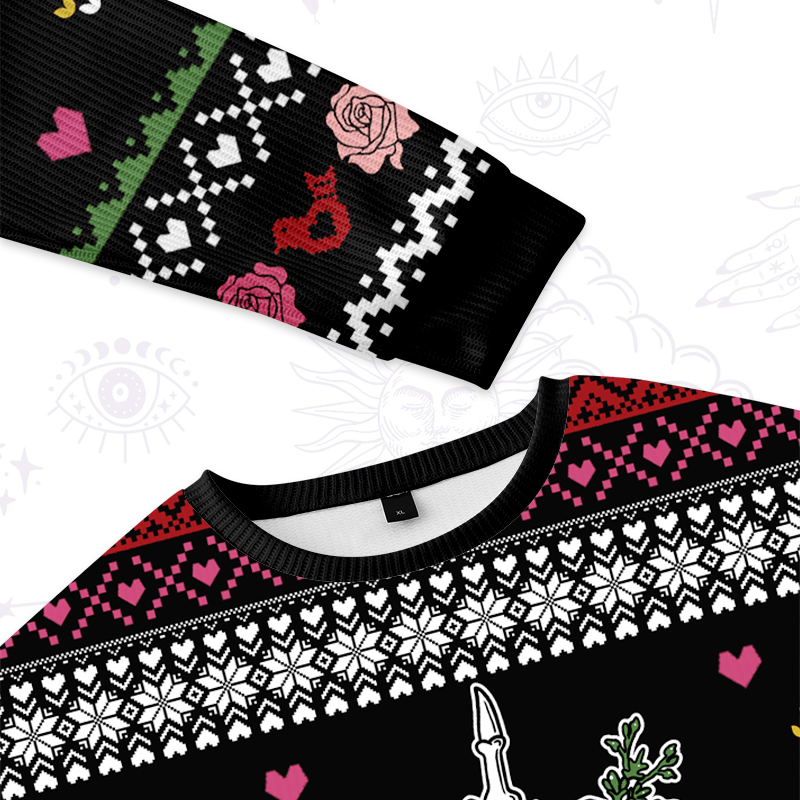 Purplehecate Fresh Out Of Fucks Ugly Valentine Sweatshirt