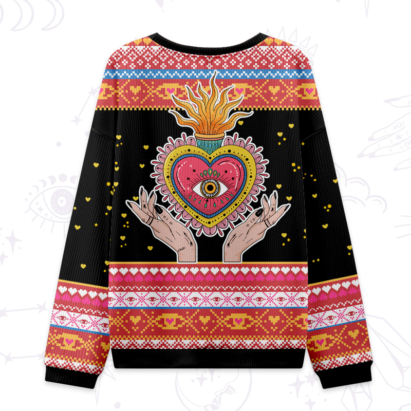 Purplehecate The Fiery Eye Ugly Valentine Sweatshirt