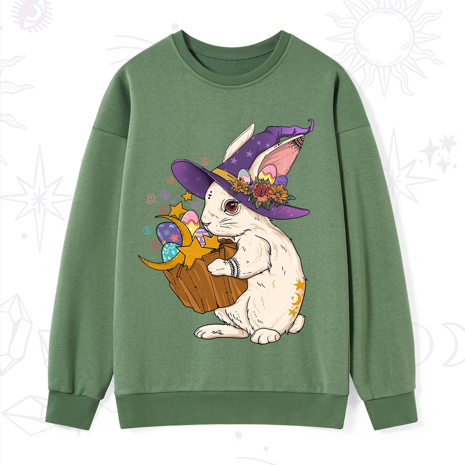 Purplehecate Enchanted Bunny Easter Sweatshirt
