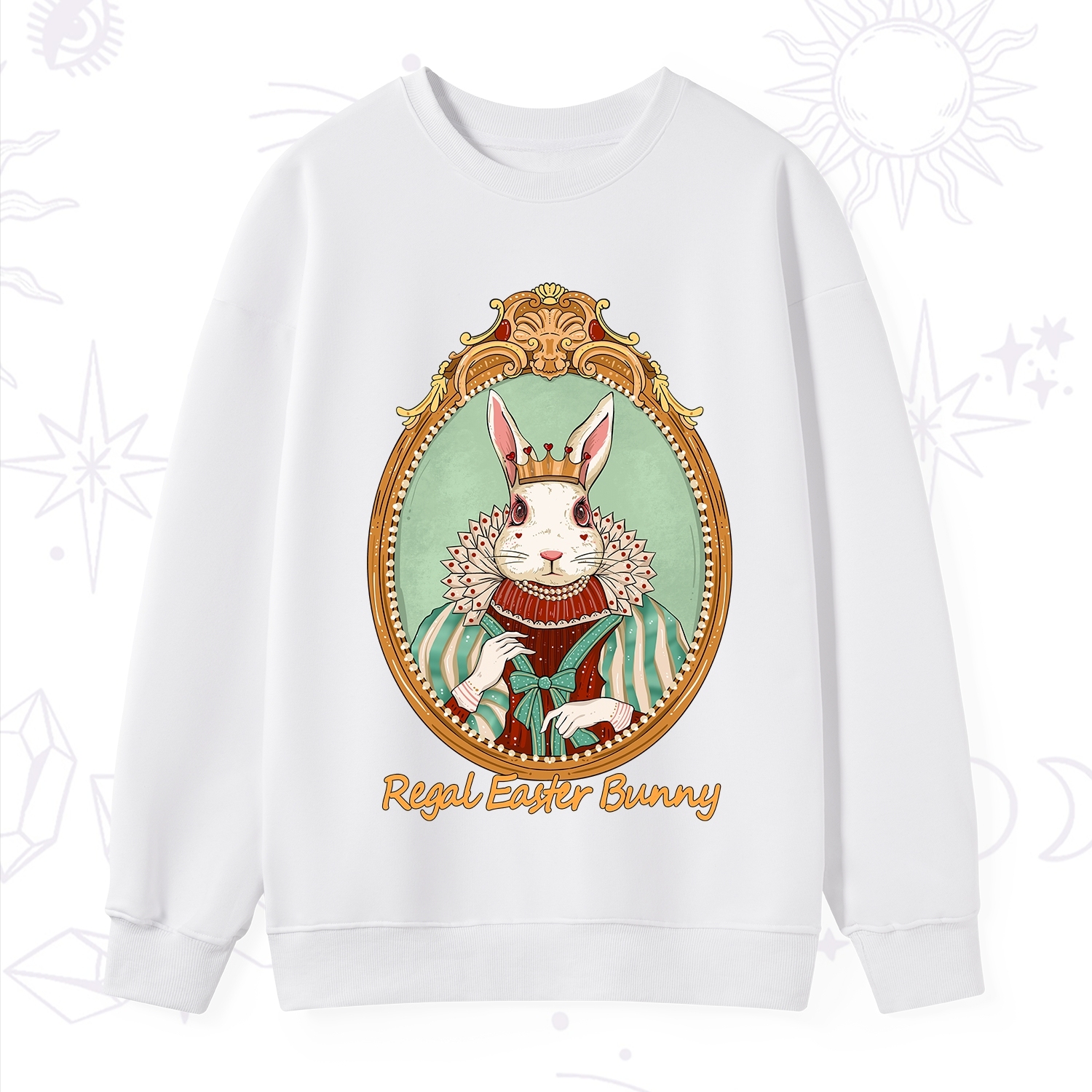 Purplehecate Regal Easter Bunny Sweatshirt