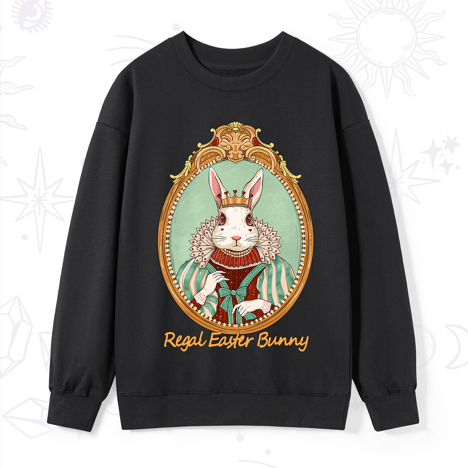 Purplehecate Regal Easter Bunny Sweatshirt