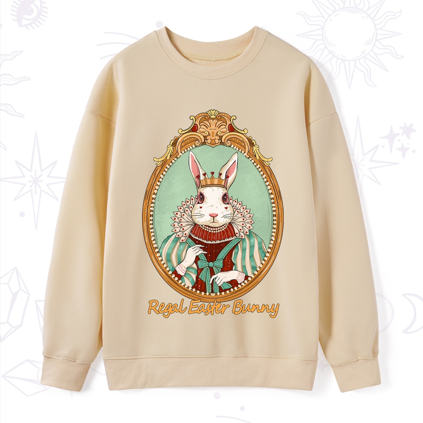 Purplehecate Regal Easter Bunny Sweatshirt