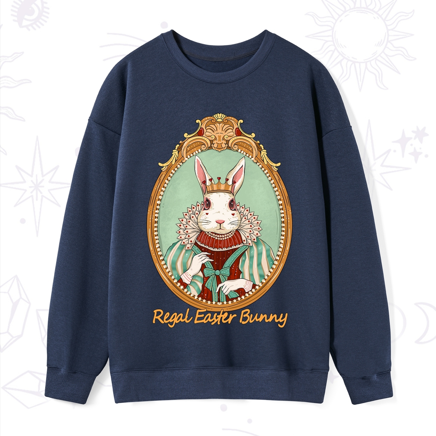 Purplehecate Regal Easter Bunny Sweatshirt