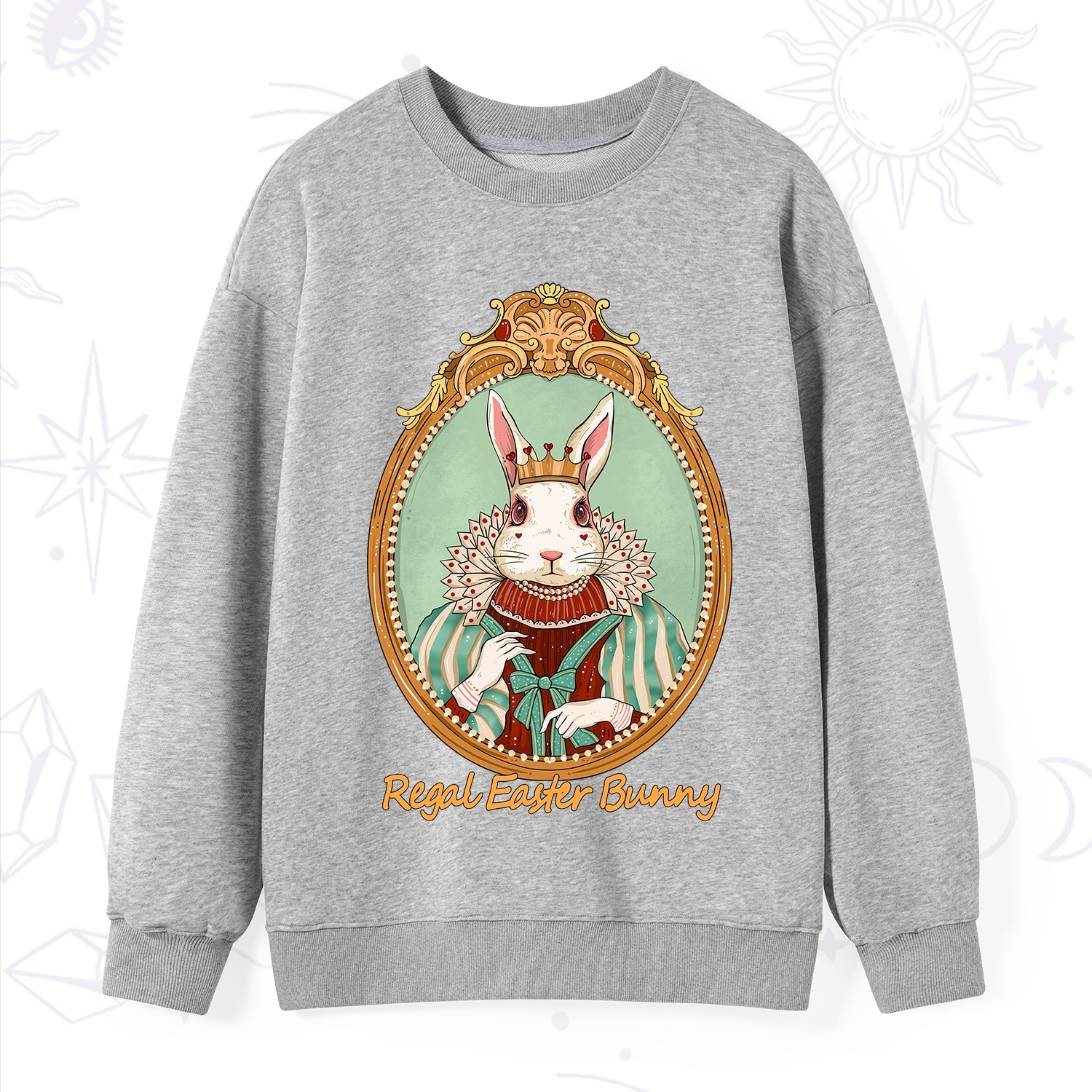 Purplehecate Regal Easter Bunny Sweatshirt