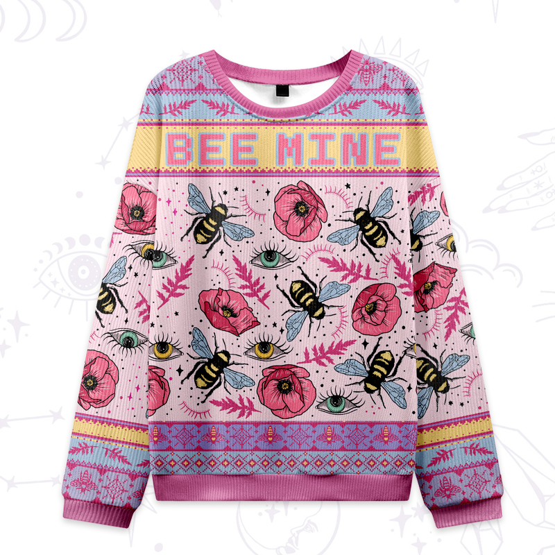 Purplehecate The Bee's Knees Ugly Valentine Sweatshirt