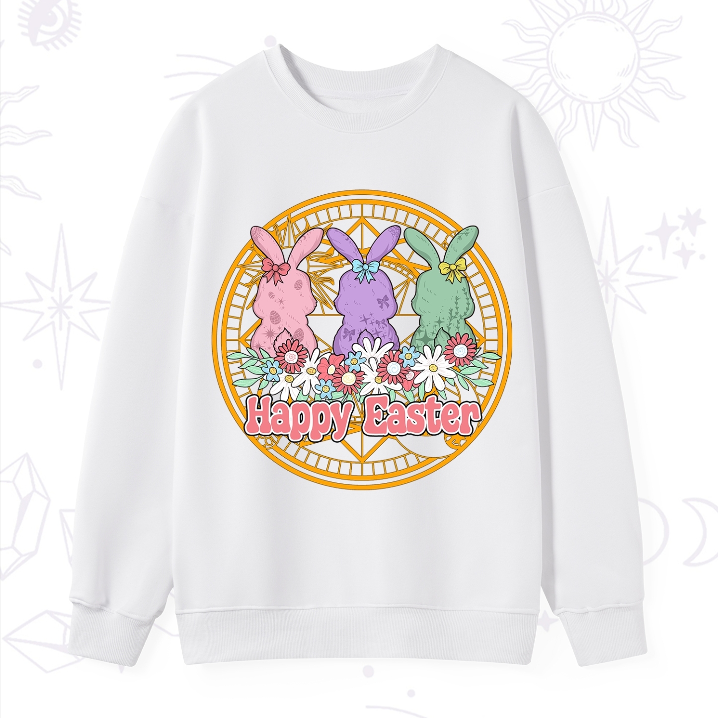 Purplehecate Happy Easter Bunny Sweatshirt