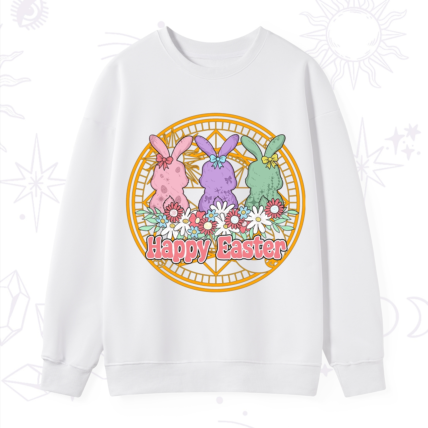 Purplehecate Happy Easter Bunny Sweatshirt