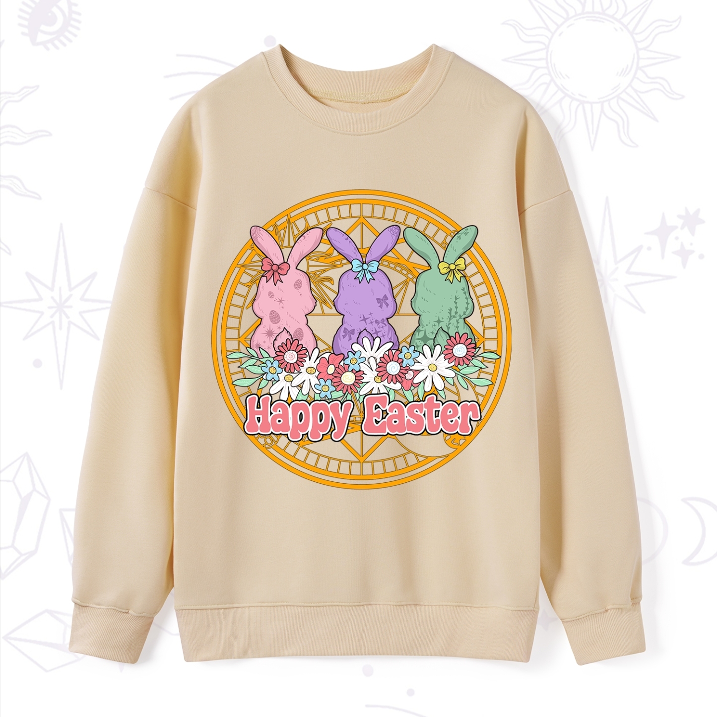 Purplehecate Happy Easter Bunny Sweatshirt