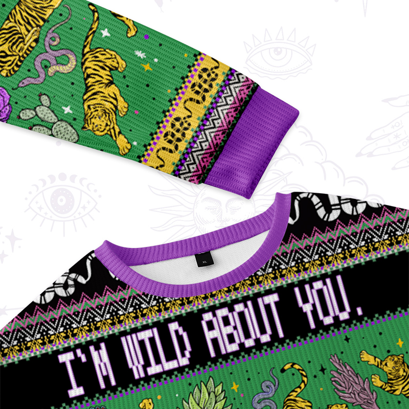 Purplehecate I??m Wild About You Ugly Valentine Sweatshirt