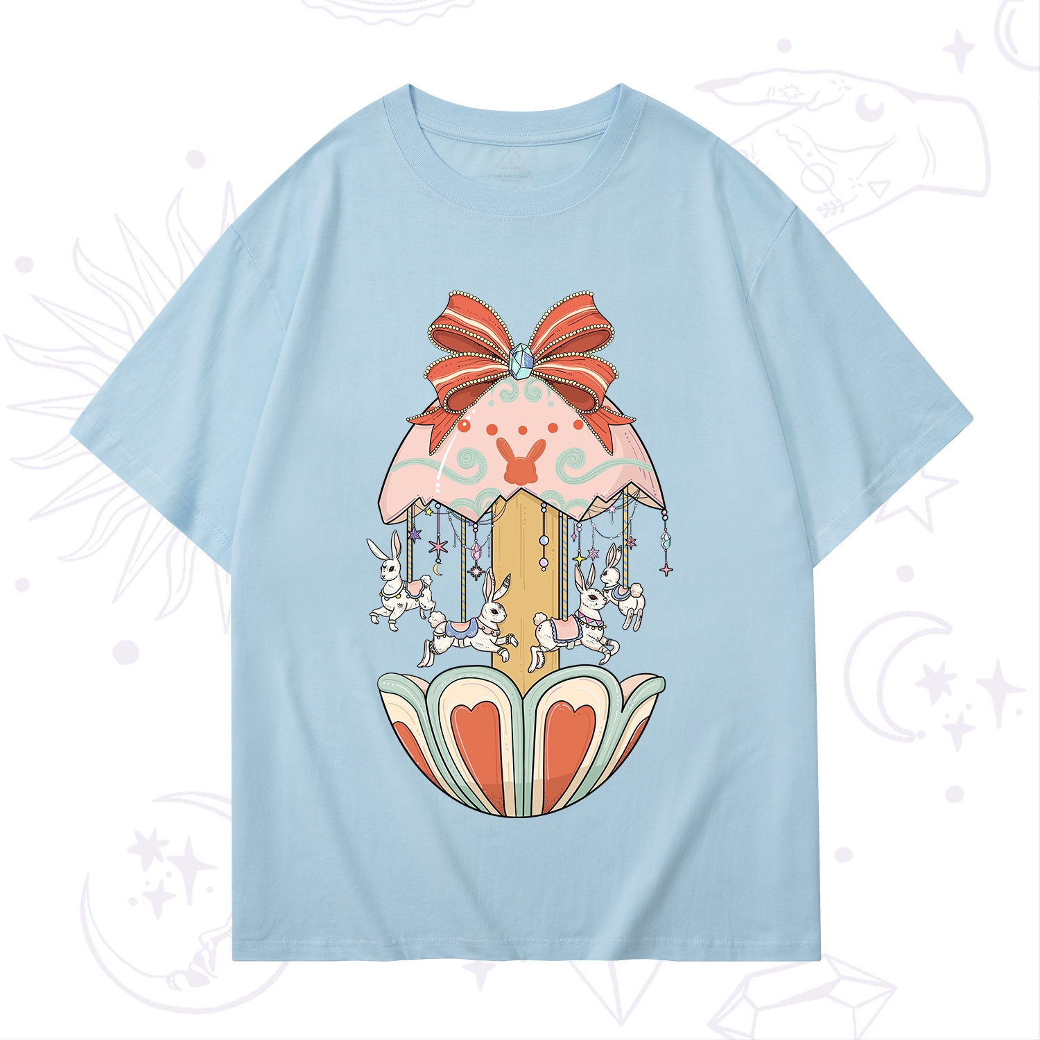 Purplehecate Bunny Carousel Easter T-Shirt