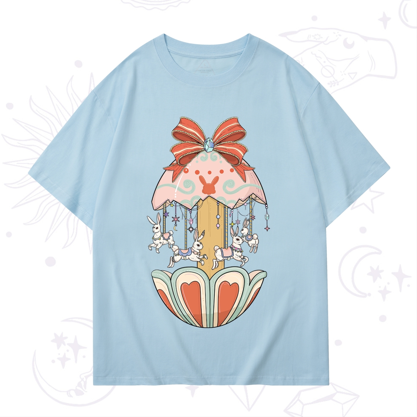 Purplehecate Bunny Carousel Easter T-Shirt