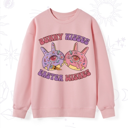 Purplehecate Bunny Kisses Easter Wishes Sweatshirt
