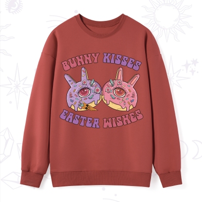 Purplehecate Bunny Kisses Easter Wishes Sweatshirt